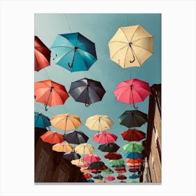 Colorful Umbrellas Canvas Print