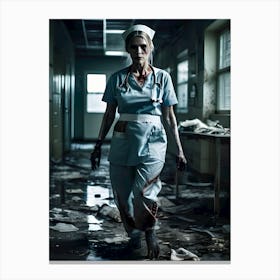 Trouble Sleeping In The Hospital-Call The Night Nurse - Reimagined 19 Canvas Print