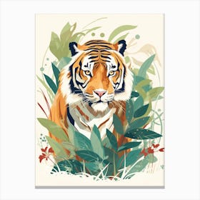 Tiger In The Jungle 40 Canvas Print