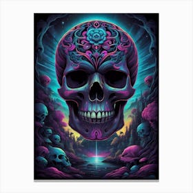 Skull Of The Day Canvas Print