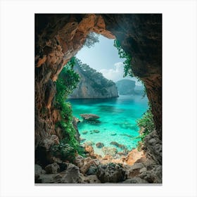 Cave View Canvas Print