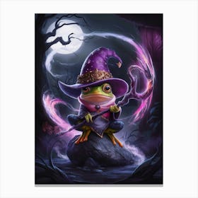 Frog Witch Canvas Print