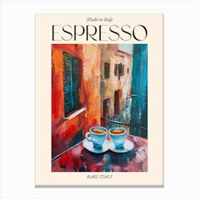 Bari Espresso Made In Italy 2 Poster Canvas Print