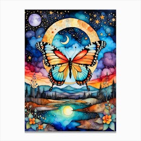 Surrealism Fairytale Butterfly v2 Canvas Print