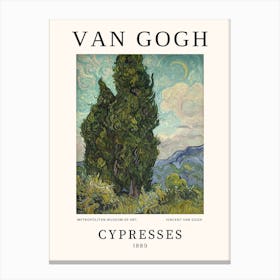 Cypresses - Van Gogh Poster Canvas Print