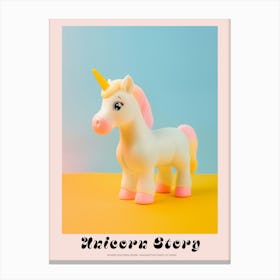 Pastel Toy Unicorn Photography 7 Poster Canvas Print