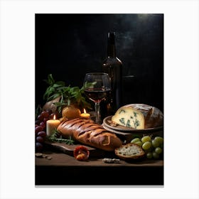 Wine And Cheese 1 Canvas Print