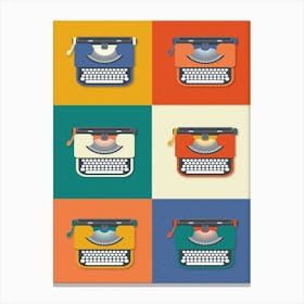 Retro Typewriter Print Canvas Print
