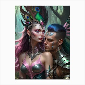 Warrior Couple Canvas Print