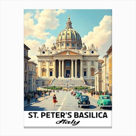 St Peter'S Basilica Canvas Print