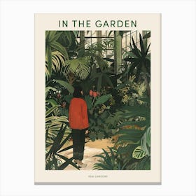 In The Garden Poster Kew Gardens England 4 Canvas Print