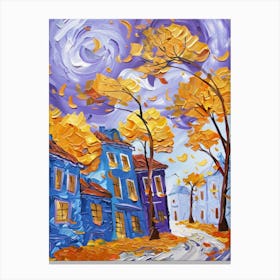 Autumn Street 1 Canvas Print