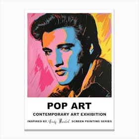Poster Elvis Pop Art 1 Canvas Print
