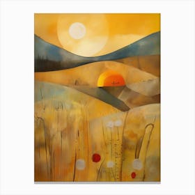 Sunset In The Meadow 59 Canvas Print