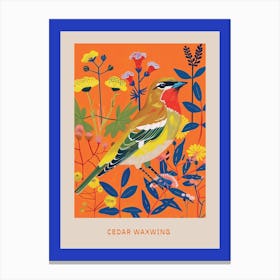 Spring Birds Poster Cedar Waxwing 1 Canvas Print