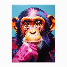 Monkey Pop Art 1 Canvas Print