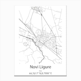 Novi Iskar,Bulgaria Minimalist Map Canvas Print