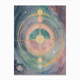 Galaxy Compass  Canvas Print