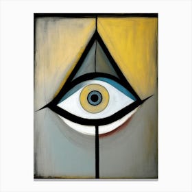 Abstract Expression, Symbol, Third Eye Rothko Neutral 1 Canvas Print