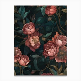 Peony Wallpaper 1 Canvas Print