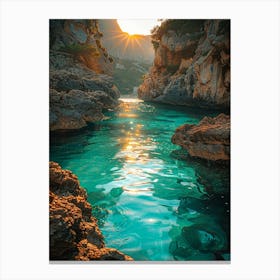 Sunset In The Mediterranean Canvas Print