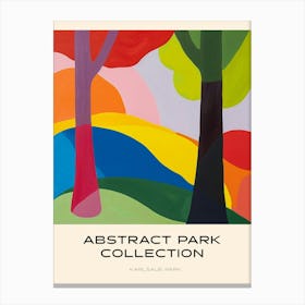 Abstract Park Collection Poster Karlsaue Park Kassel 3 Canvas Print