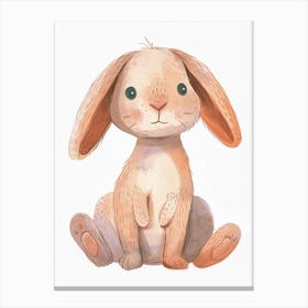 Tans Rabbit Kids Illustration 3 Canvas Print