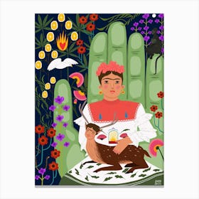 Frida'S Garden Canvas Print