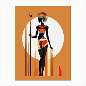 Minimalist Tribes of Africa: Capturing Essence Canvas Print