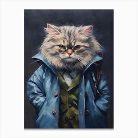 Gangster Cat Ragamuffin 2 Canvas Print