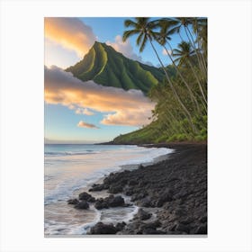 Absolute Reality V16 Beautiful Landscape In Hawai 0 Canvas Print