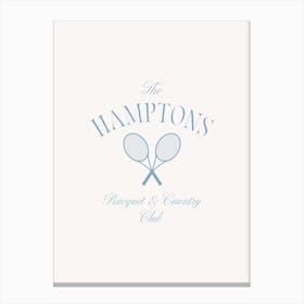 East Coast The Hamptons Racquet And Country Club Canvas Print