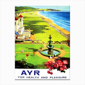 Ayr For Health And Pleasure Canvas Print