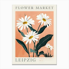 Flower Market Leipzig Canvas Print