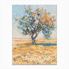 Tree In A Field Canvas Print