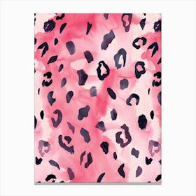 Pink Leopard Print Canvas Print