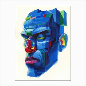 'Blue Man' 6 Canvas Print