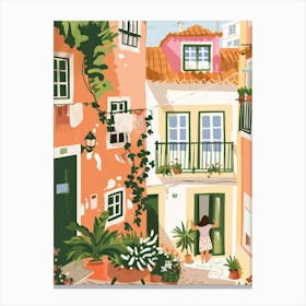 Lisbon Street Canvas Print