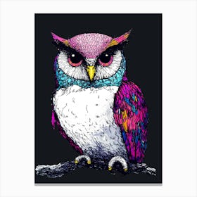 Colorful Owl Stampe su tela