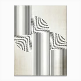 Zig Zag Lines Canvas Print