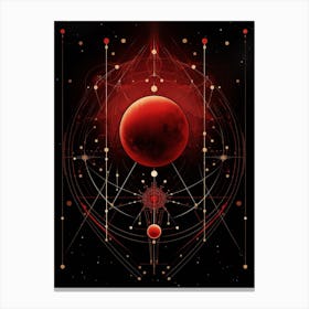 Celestial Abstract Geometric Illustration 6 Canvas Print