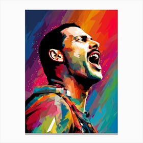 Freddie Mercury rockstar singer Canvas Print