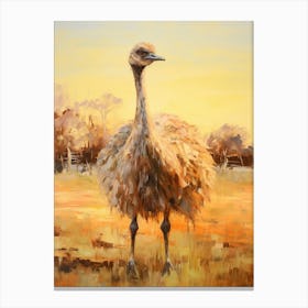 Bird Painting Emu 4 Canvas Print