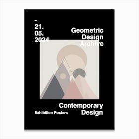 Geometric Design Archive Poster 59 Canvas Print