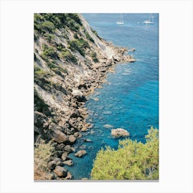 Coast Of Ibiza // Ibiza Nature & Travel Photography Canvas Print