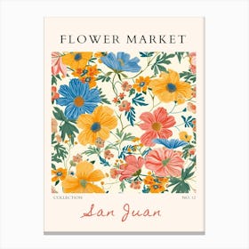 Flower Market 75 Canvas Print