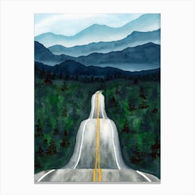 Blue Ridge Mountain Road Trip Landscape Canvas Print