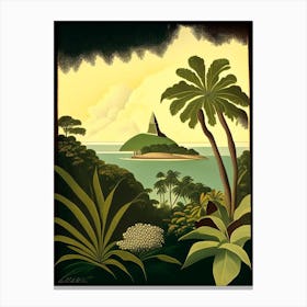 Saint Vincent And The Grenadines Rousseau Inspired Tropical Destination Canvas Print
