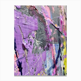 Purple Splatter Canvas Print