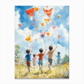 Kites In The Sky Canvas Print